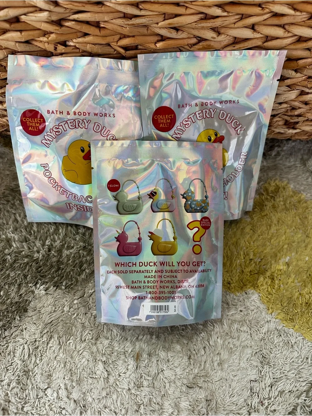 Bath & Body Works Holographic Mystery Duck PocketBac Holder